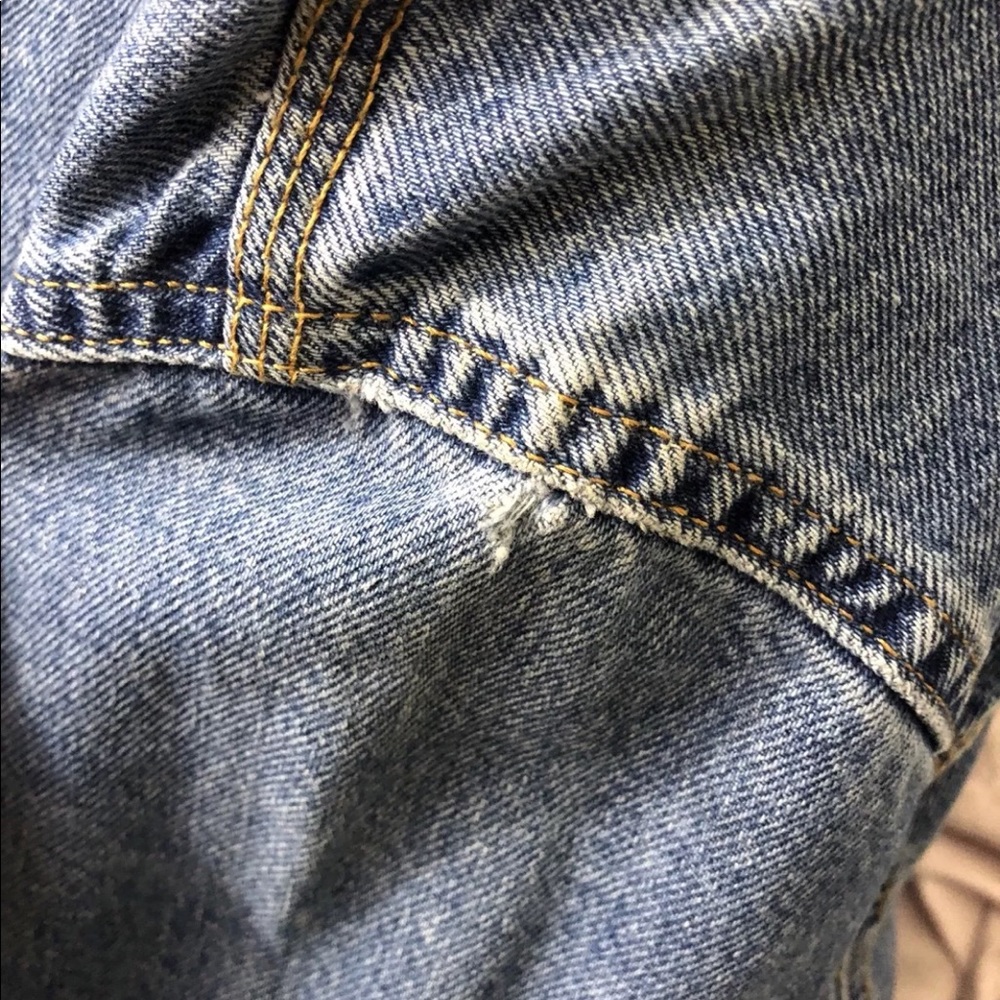Vintage Eddie Bauer Outdoor Denim Blue Jean Jacket - Picture 3 of 7